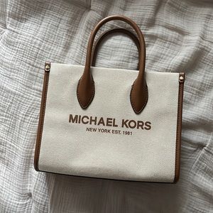 michael kors canvas small mirella handbag